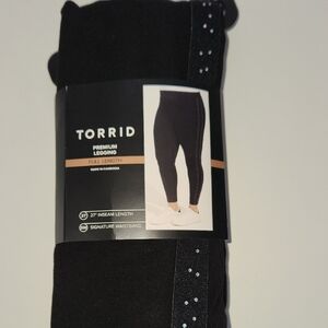 Torrid Black Premium Leggings With Rhinestones